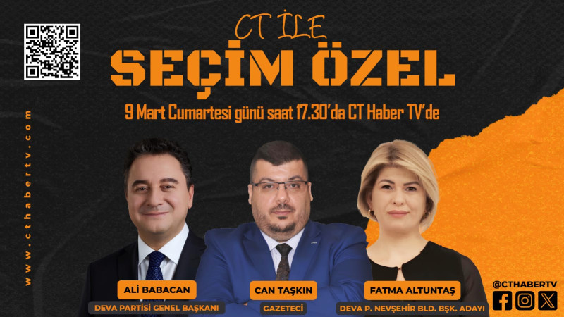 Ali Babacan ve Fatma Altuntaş, CT İle Seçim Özel Programında Yer Alacak