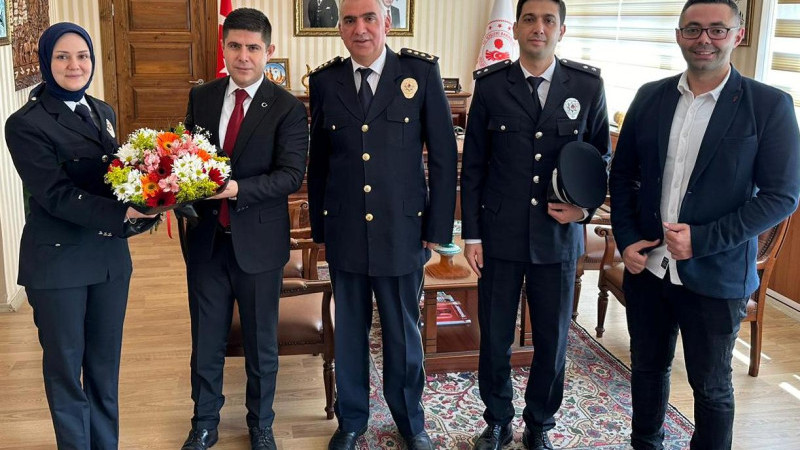 Gülşehir Emniyet Teşkilatından İlçe Kaymakamına Ziyaret
