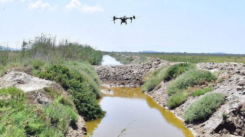 Gülşehir'de Haşerata Karşı Drone İle İlaçlama Dönemi Başlatıldı