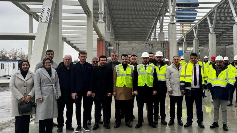 AK Parti Heyeti Havalimanı Terminal İnşaatını İnceledi