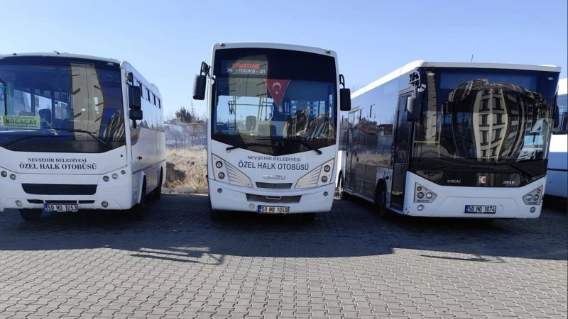 Nevşehir’de Özel Halk Otobüsü Ücretine Zam Geldi