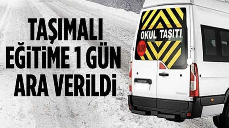 Nevşehir İl Genelinde Taşımalı Eğitime Kar Tatili