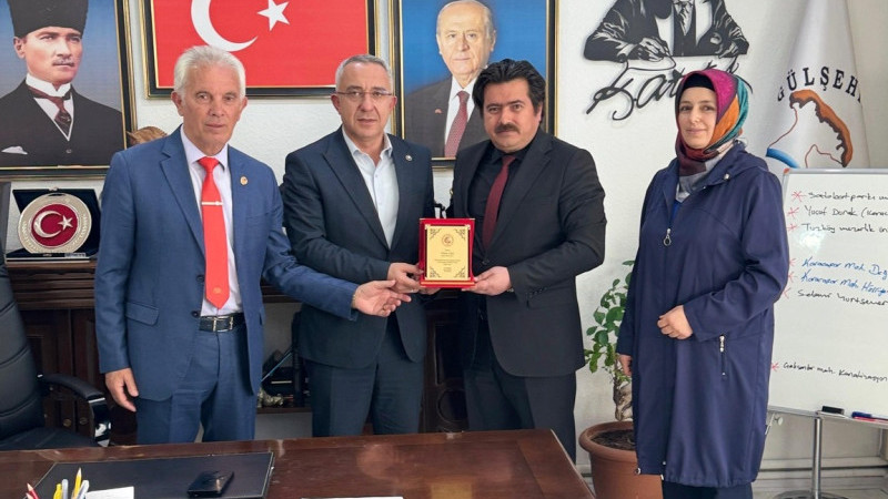 Başkan Erkan Çiftci’ye Teşekkür Plaketi Verildi