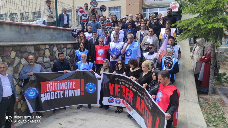 Eğitim Sendikaları Gülşehir’de Öğretmene Şiddeti Kınadı