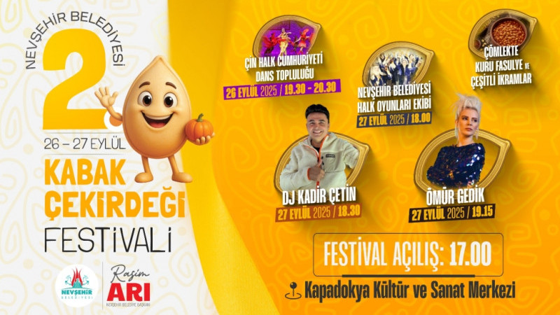 Nevşehir’de Kabak Çekirdeği Festivali Düzenlenecek