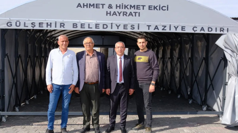 Gülşehirli Hayırseverler Taziye Çadırı Bağışında Bulundu