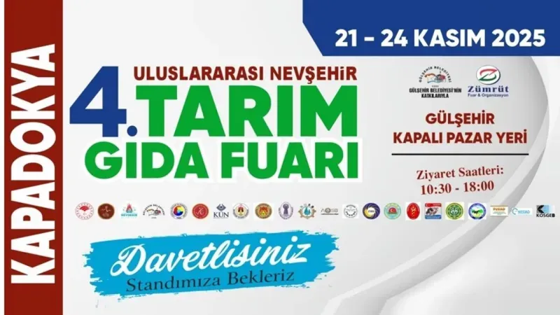 Uluslararası Tarım ve Gıda Fuarı Gülşehir’de Yapılacak