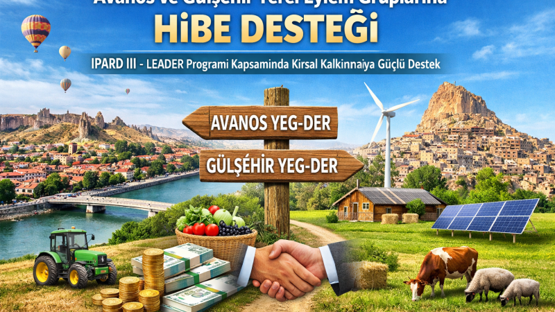 Avanos ve Gülşehir Yerel Eylem Gruplarına Hibe Desteği