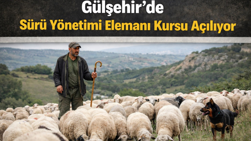 Gülşehir’de Sürü Yönetimi Elemanı Kursu Açılıyor