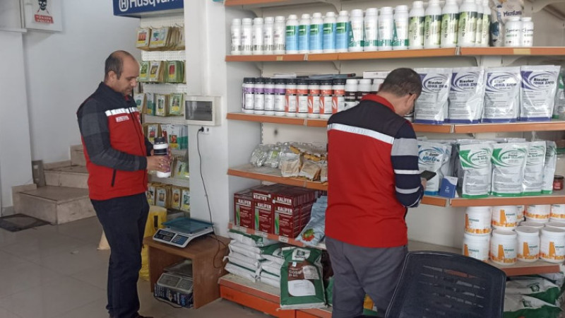 Gübre ve Zirai İlaç Bayileri Denetimden Geçirildi