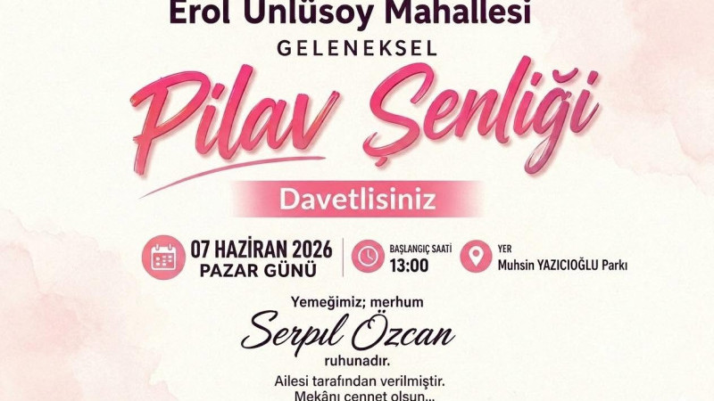 Gülşehir’de Geleneksel Pilav Şenliği Düzenlenecek