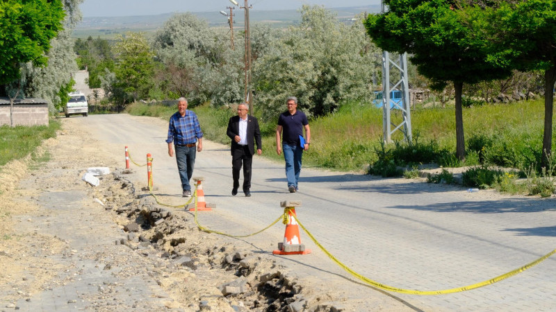 Başkan Çiftci Tuzköy’deki Çalışmaları Yerinde İnceledi